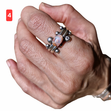 Load image into Gallery viewer, Double Dotty Boulder Opal Ring - Made to Order
