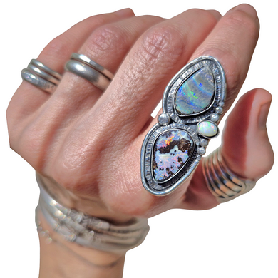 Boulder Opal Ring or Pendant