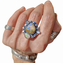 Load image into Gallery viewer, Boulder Opal &amp; Mintabie Ring or Pendant