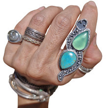 Load image into Gallery viewer, Turquoise Jade Serpent Ring or Pendant -  Made to Order