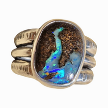 Load image into Gallery viewer, Chunky Boulder Opal Stacker Ring