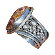 Load image into Gallery viewer, Waves of Life Boulder Opal Ring