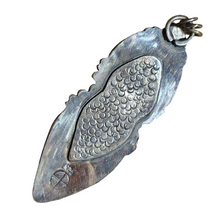 Load image into Gallery viewer, Opal, Abalone Moon and Onyx Pendant