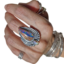 Load image into Gallery viewer, Pipe and Boulder Opal Ring or Pendant