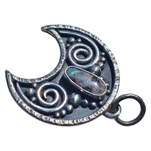 Load image into Gallery viewer, Cresent Moon Opal Pendant