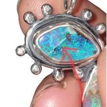 Load image into Gallery viewer, Boulder Opal Mini Eye Tear Pendant