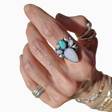 Load image into Gallery viewer, Boulder and Mintabie Opal Ring or Pendant