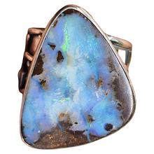 Load image into Gallery viewer, Boulder Opal Serpent Ring