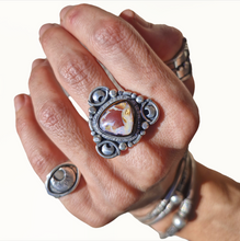 Load image into Gallery viewer, Boulder Opal Seeing Past Present Future Ring or Pendant