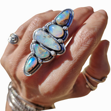 Load image into Gallery viewer, 5 Opal Climber Ring or Pendant