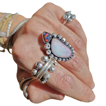 Load image into Gallery viewer, Boulder Opal Chunky Dots Ring or Pendant