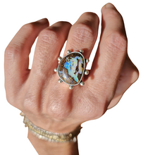 Load image into Gallery viewer, Boulder Opal Dotty Ring or Pendant