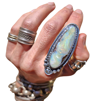 Boulder Opal Ring or Pendant