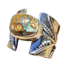 Load image into Gallery viewer, Boulder Opal Earth Lines Ring
