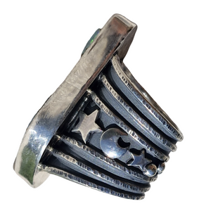 Boulder Opal Stars & Moon Magic Ring