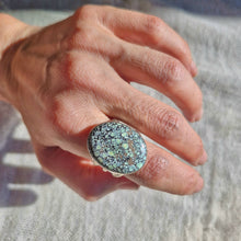 Load image into Gallery viewer, Turquoise 925 Silver Chunky Band Ring