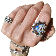 Load image into Gallery viewer, Boulder Opal Dotty Ring or Pendant