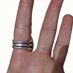 Mexican Opal Triple Band Ring