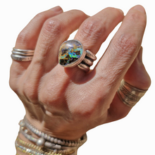 Load image into Gallery viewer, Chunky Boulder Opal Stacker Ring