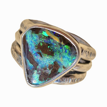 Load image into Gallery viewer, Chunky Boulder Opal Stacker Ring