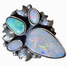 Load image into Gallery viewer, Boulder and Mintabie Opal Ring or Pendant