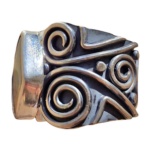 Spiralverse Boulder Opal Ring