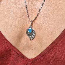 Load image into Gallery viewer, Leaf of Life Boulder Opal Pendant