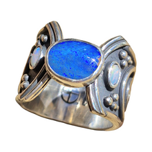 Load image into Gallery viewer, Boulder &amp; Mintabie Opal Spirals Ring