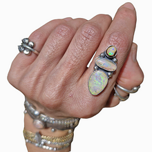 Load image into Gallery viewer, Triple Boulder Opal Ring or Pendant