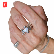 Load image into Gallery viewer, Double Dotty Boulder Opal Ring - Made to Order