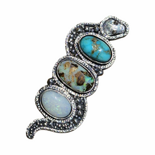Load image into Gallery viewer, Snake Turquoise, Opal Ring or Pendant