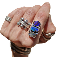 Load image into Gallery viewer, Triple Boulder Opal Ring or Pendant