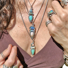 Load image into Gallery viewer, Boulder &amp; Pipe Dotty Swirls Double Side Pendant