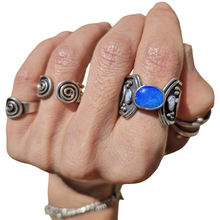 Load image into Gallery viewer, Boulder &amp; Mintabie Opal Spirals Ring