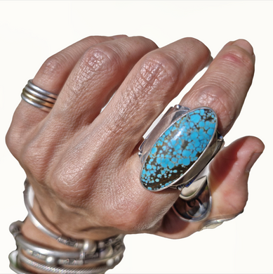 No.8 Turquoise Moon Phase Ring