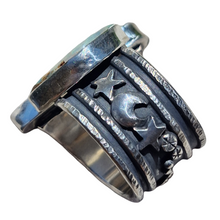 Load image into Gallery viewer, Boulder Opal Stars &amp; Moon Magic Ring