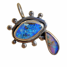 Load image into Gallery viewer, Boulder Opal Mini Eye Tear Pendant