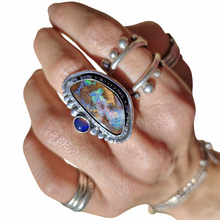 Load image into Gallery viewer, Boulder Opal and Mintabie Opal Ring or Pendant