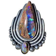 Load image into Gallery viewer, Pipe and Boulder Opal Ring or Pendant