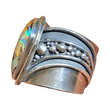 Load image into Gallery viewer, Waves of Life Boulder Opal Ring