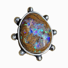 Load image into Gallery viewer, Boulder Opal Dotty Ring or Pendant