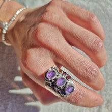 Load image into Gallery viewer, Amethyst 925 Silver Ring