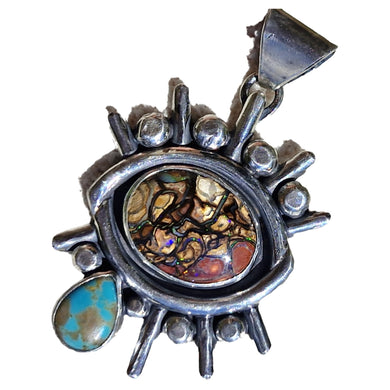 Boulder Opal & No.8 Tears Pendant