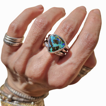 Load image into Gallery viewer, Chunky Boulder Opal Stacker Ring