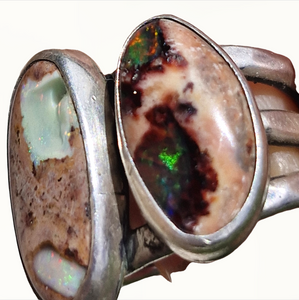 Mexican Opal Triple Band Ring