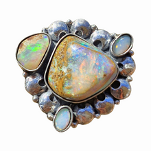 Load image into Gallery viewer, Boulder Opal &amp; Mintabie Ring or Pendant