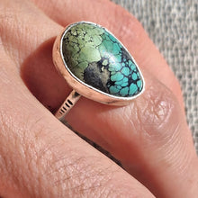 Load image into Gallery viewer, Numi Olive 925 Silver Turquoise Ring