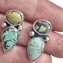 Load image into Gallery viewer, Turquoise Mismatch 925 Earrings