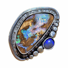 Load image into Gallery viewer, Boulder Opal and Mintabie Opal Ring or Pendant