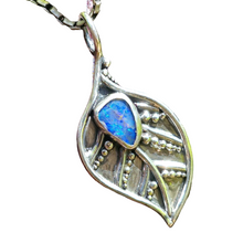 Load image into Gallery viewer, Leaf of Life Boulder Opal Pendant